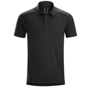 Arc'teryx Men's Classic Black Captive Short Sleeve Polo Shirt Size S